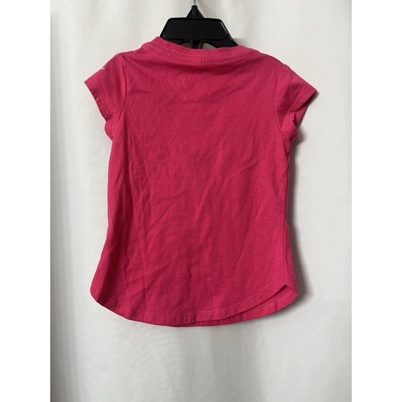 Kids Nike T-shirt With Logo Girls Pink Heart 2T   G40 - Picture 3 of 4